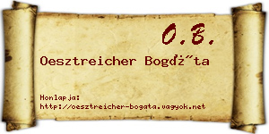 Oesztreicher Bogáta névjegykártya